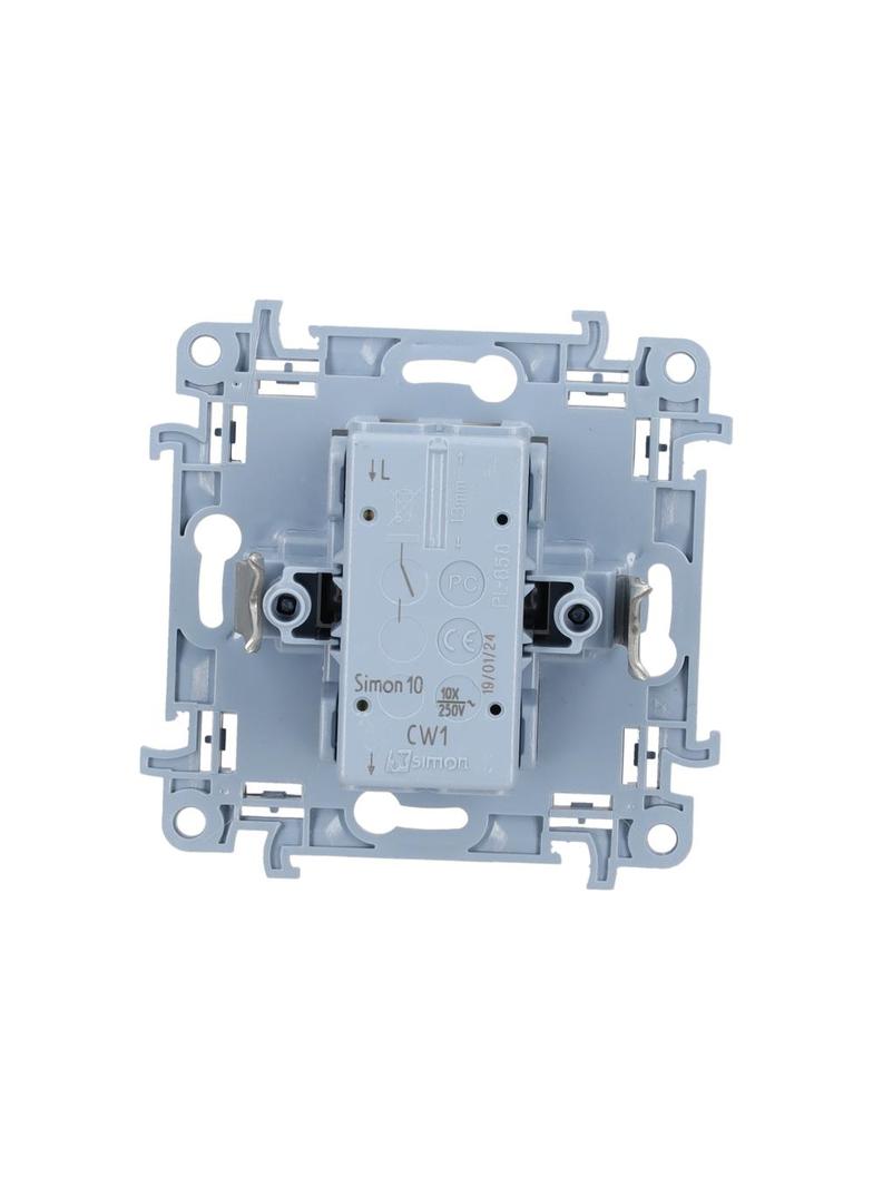 Simon 10 Łącznik pojedynczy biały