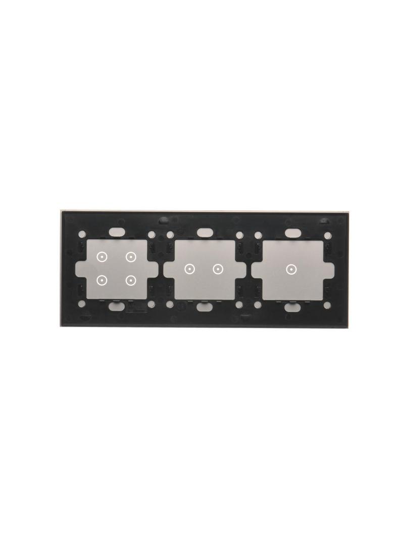 Simon 54 Touch Panel dotykowy S54 Touch 3 moduły 1 pole dotykowe + 2 pola dotykowe poziome + 4 pola dotykowe srebrna mgła DSTR3124/71 KONTAKT