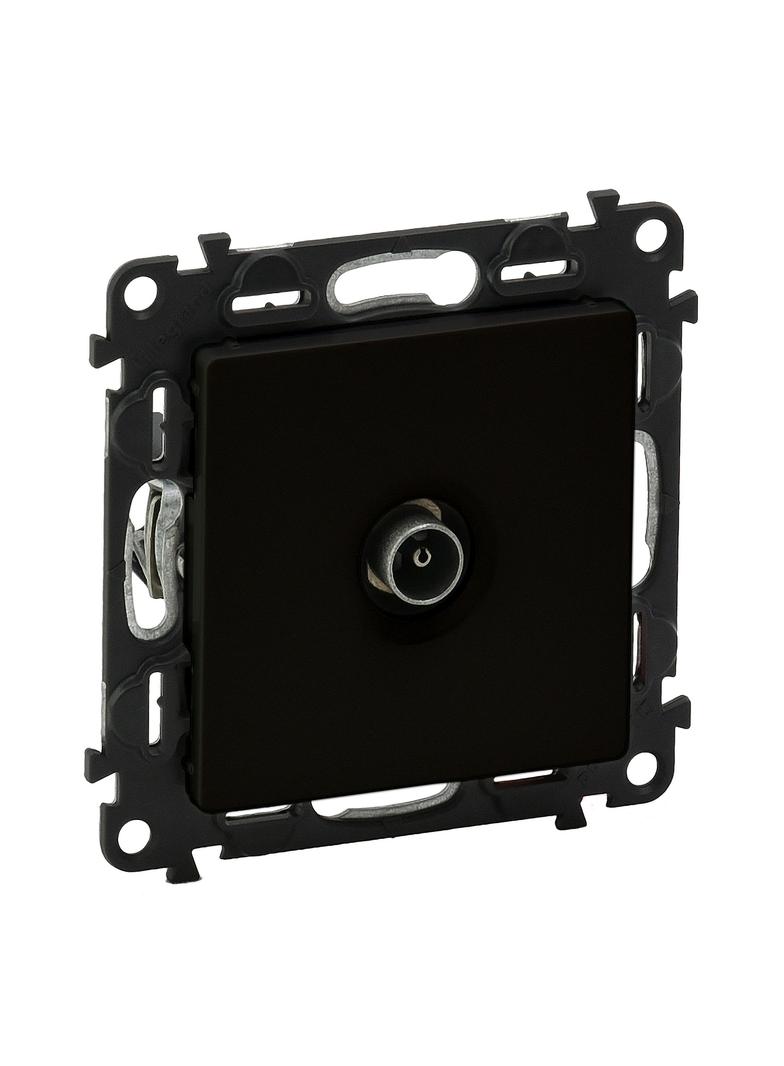 VALENA LIFE - GNIAZDO TV KOŃCOWE CZARNE