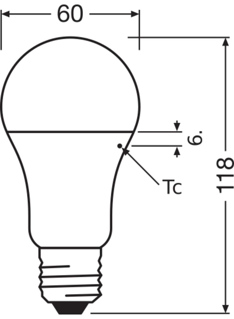 Lampa LED antybakteryjna LC CL A100 13W 827 230V FR E27