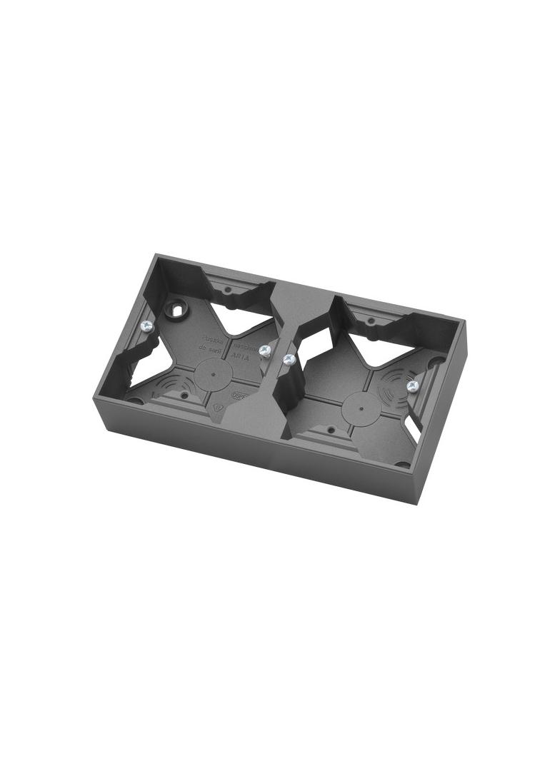 ARIA Puszka instalacyjna podwójna - kolor szary mat