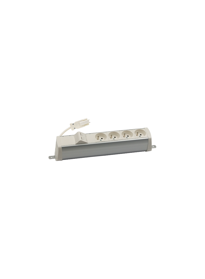 "Simon 480 TS48-210E400K0-30 Listwa poszerzona 4 gn. typ E i płytka 2xRJ45 keystone