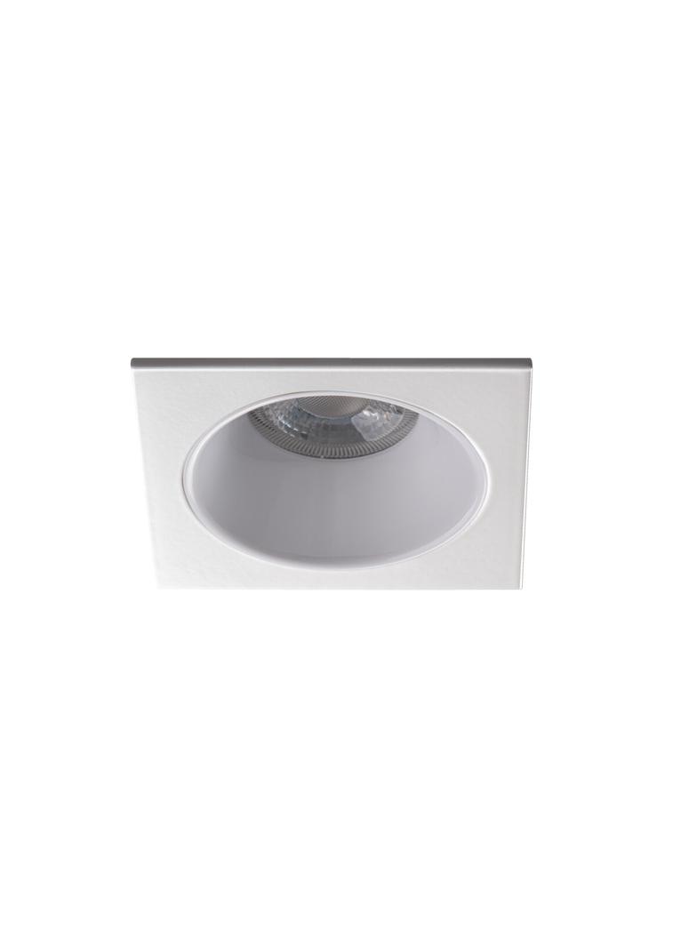 GLOZO DSL W/W Oczko sufitowe GLOZO DSL W/W kwadratowy stop aluminium kolor biały 1XGx5,3/GU10 36210 KANLUX