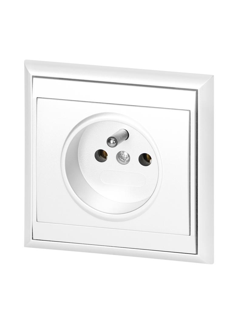Gniazdo pojedyncze podtynkowe 2P+Z Luna, 16A, 250V, PT-16L, biały