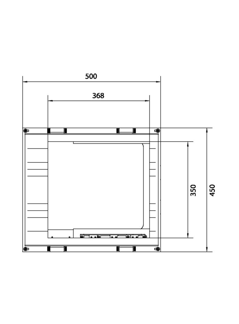 univers N Podzespół rozstaw 60mm3-pol.7xNH00listw. 450x500mm odpływ lewo/prawo UE32C7N HAGER