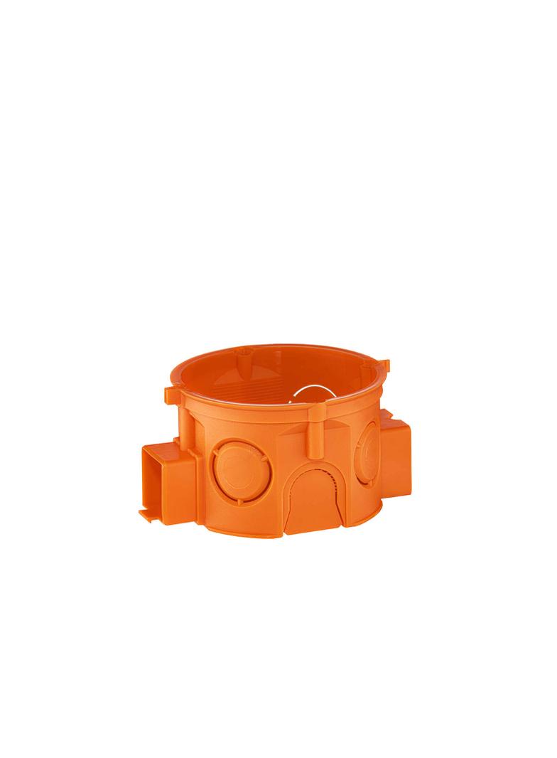 S60KF ,  Puszka podtynkowa O 60 szeregowa, płytka, pomarańczowy