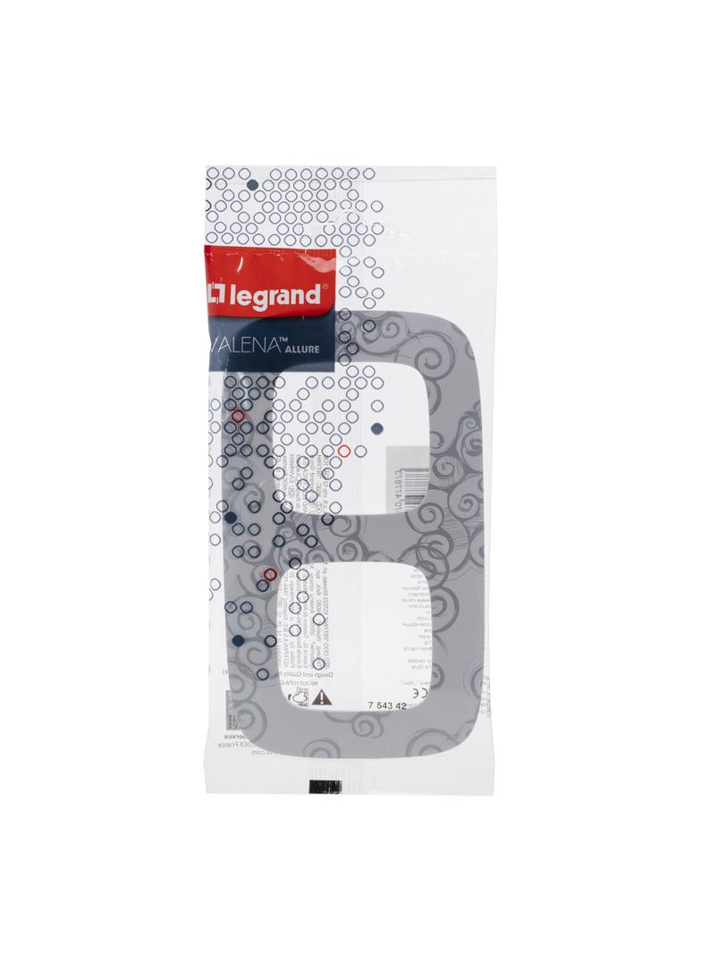 Valena Allure Ramka Podwójna Arabeska Chrom 754342 LEGRAND