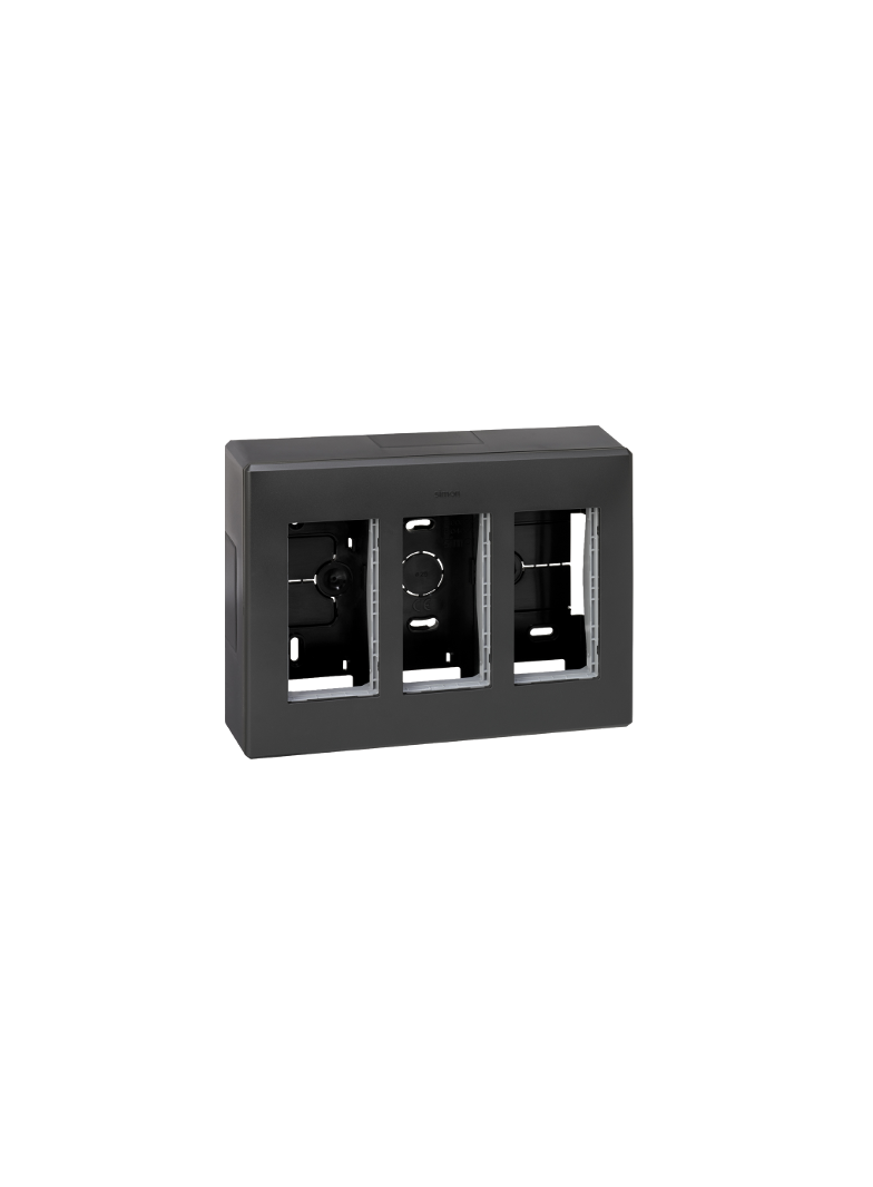 Simon Connect Obudowa natynkowa S500 3-modułowa 6x K45 kompletna szary grafit