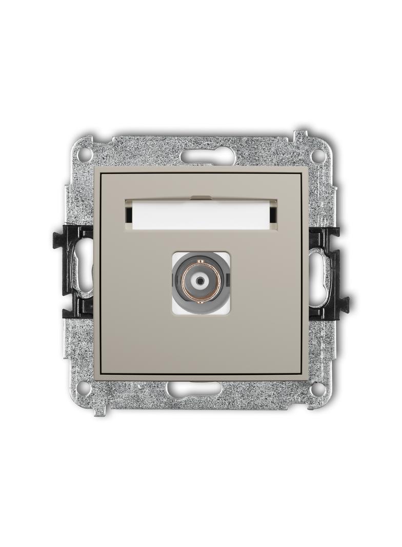 ICON Gniazdo pojedyncze BNC taupe 60IGBNC-1 KARLIK