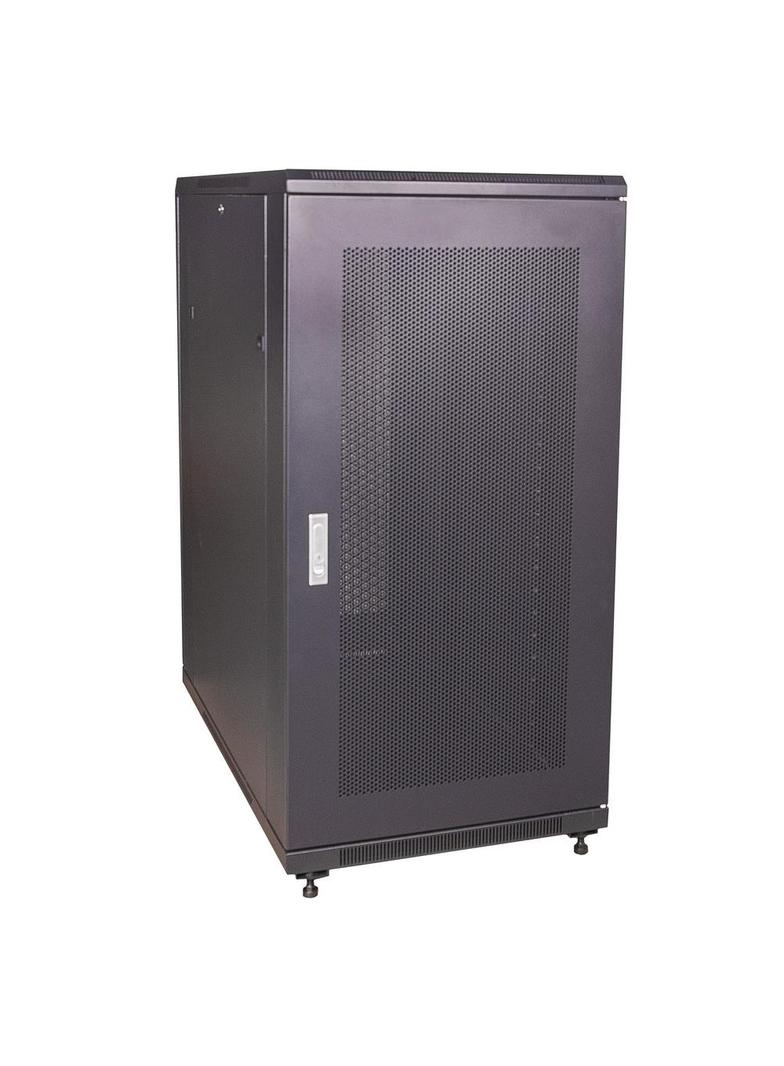 Szafa stojąca 19" 24U 600x1000x1317 z drzwiami perforowanymi przód/tył
