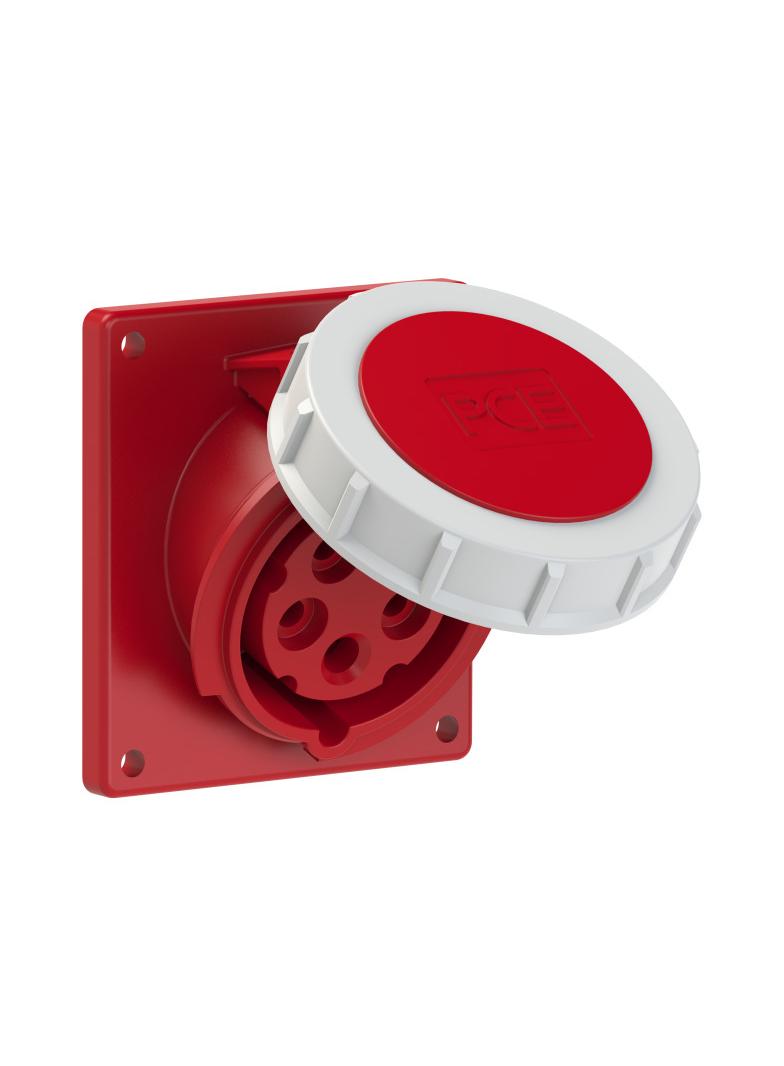 GNIAZDO TABLICOWE SKOŚNE POWER TWIST  16A 400V 3P+Z+N TWIST 80x97m IP67