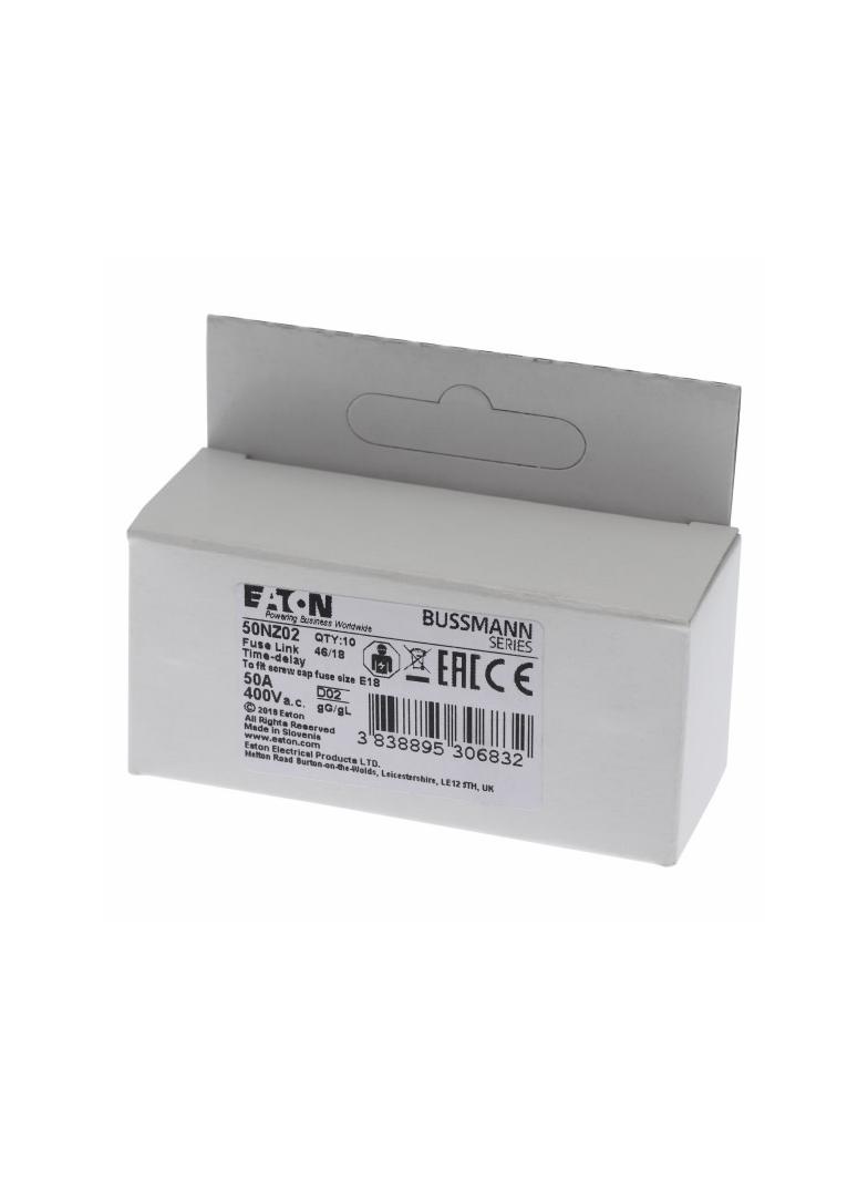 FUSE-D02 50A T GL/GG 400VAC E18 Wkładka D02 50A T GL/GG 400VAC E18 50NZ02 EATON