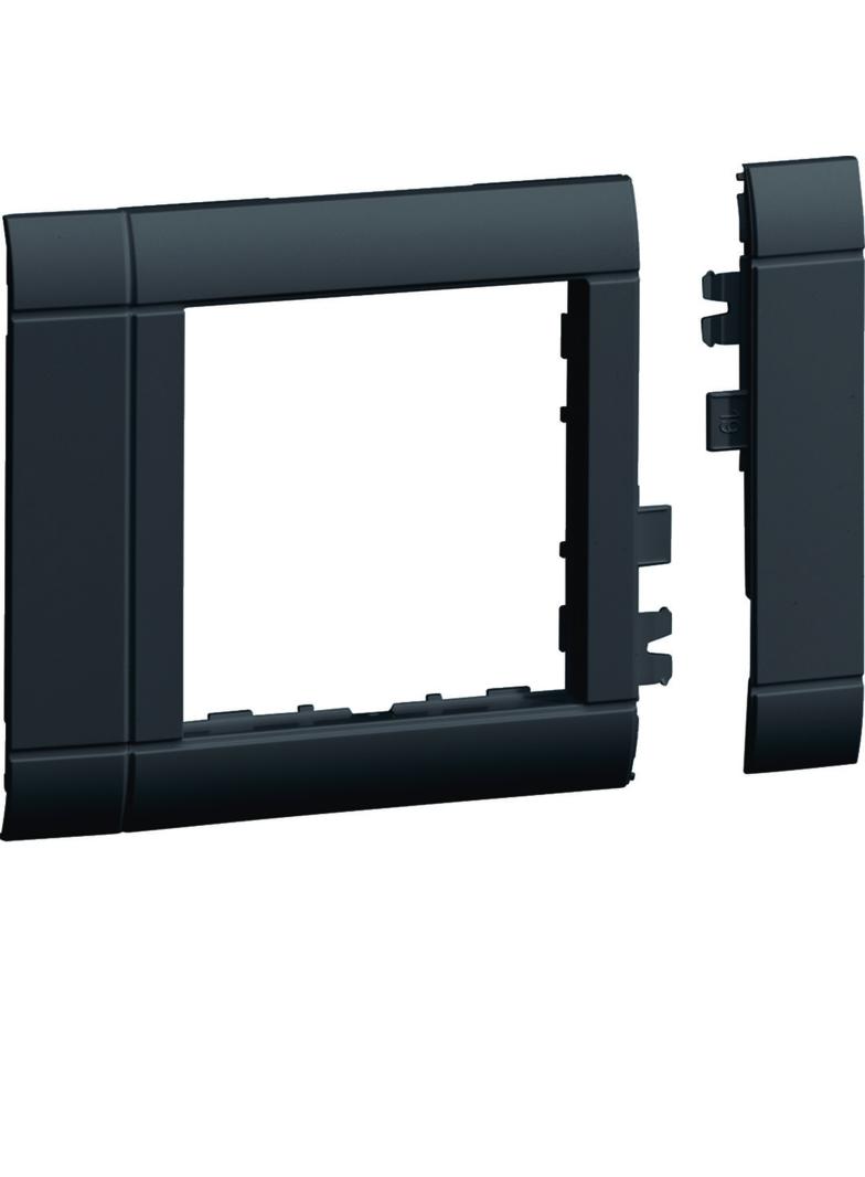 tehalit.WA Maskownica 80mm 1-kr 55x55mm PC-ABS bezhalogenowy czarny