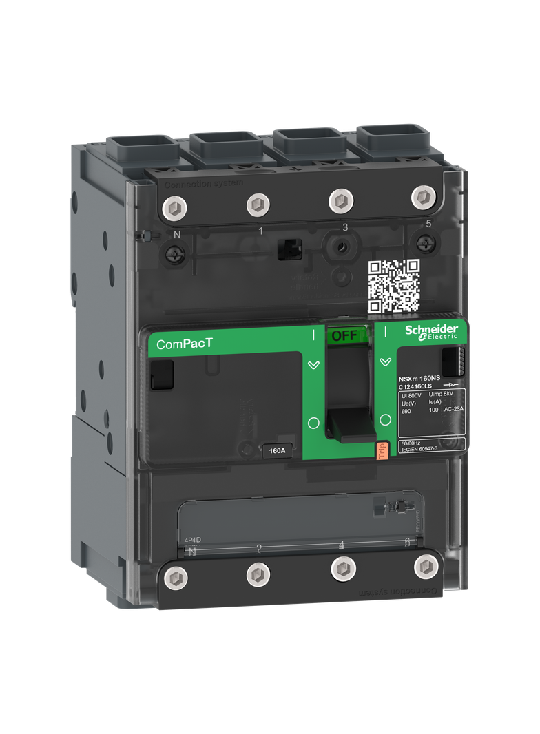 Rozłącznik, ComPacT NSXm, 160NA, 4P, EverLink
