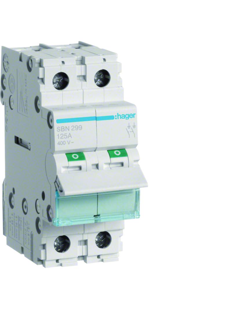 Modułowy rozłącznik izolacyjny 2P 125A 400VAC SBN299 HAGER
