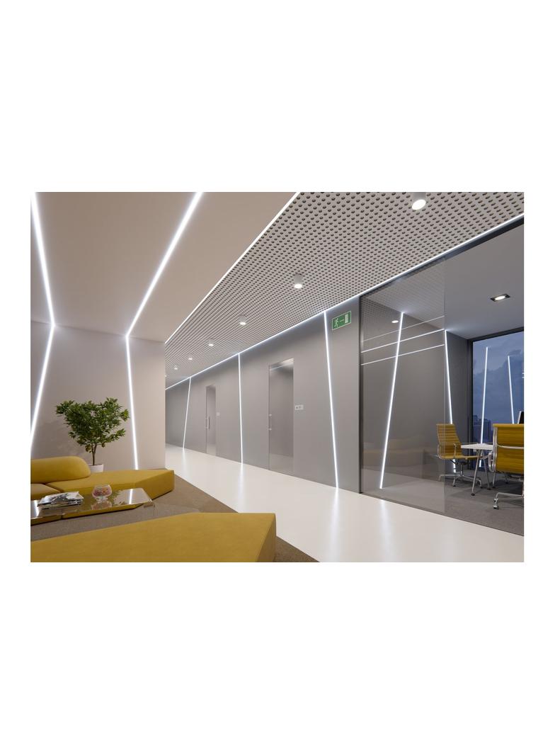 OPRAWA SUFITOWA PIREO PODTYNKOWA, POJEDYŃCZA, CZARNA/CZARNA