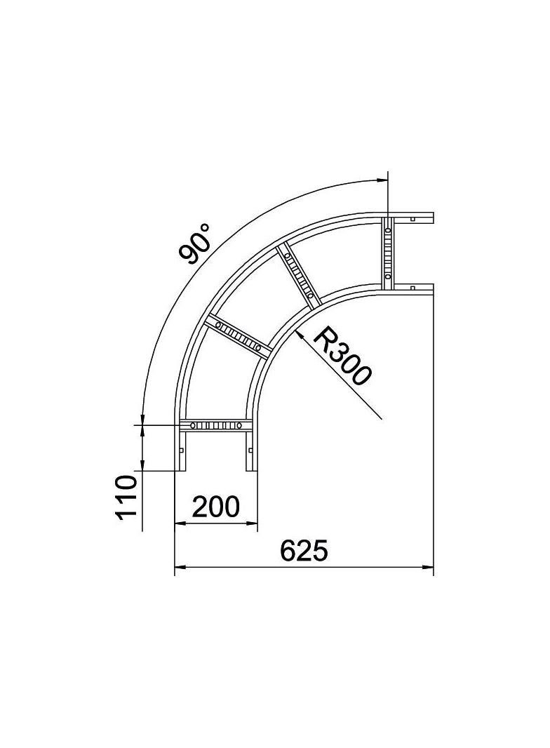 LB 90 620 R3 A2 Łuk 90°