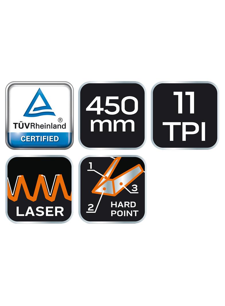 Piła płatnica 450 mm, 11 TPI