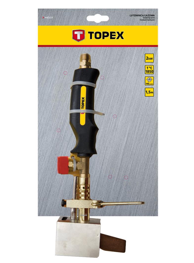 Lutownica gazowa 2kW, wąż 1.5 m