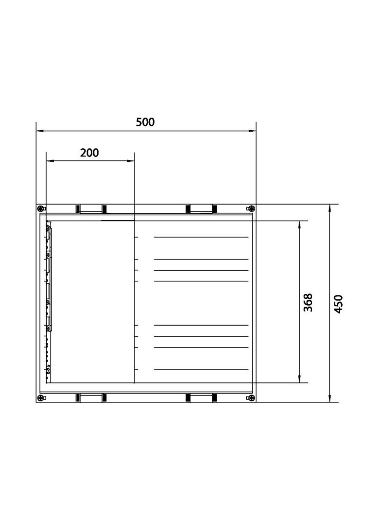 univers N Podzespół rozstaw 60mm3-pol.8xNH00listw.450x500mm odpływ dół UE32B8N HAGER