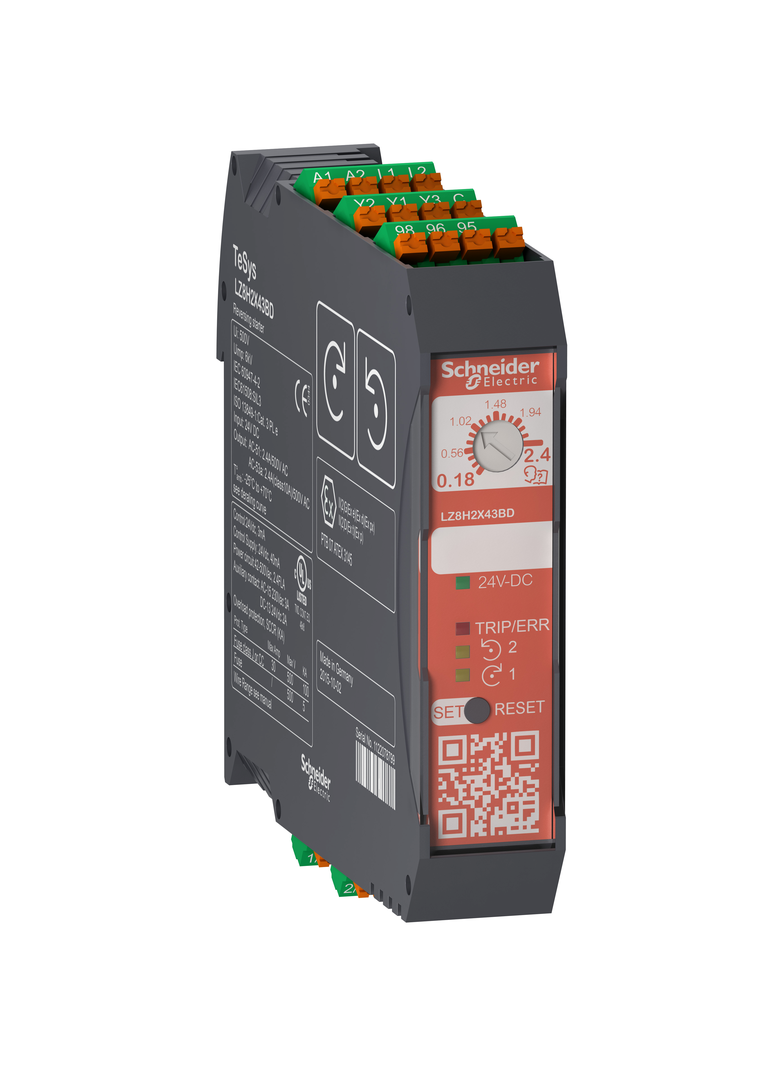 Układ nawrotny weryfikacja bezpieczeństwa TeSys H 0,75kW 240VDC LZ8H2X43BD