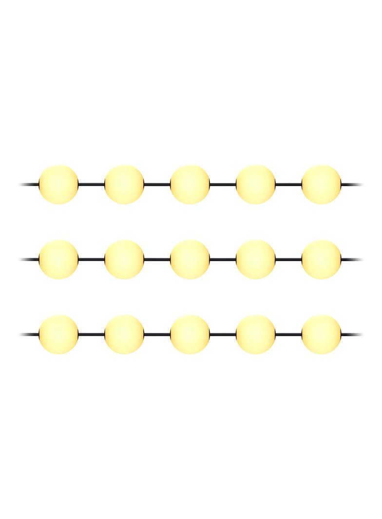 Girlanda oświetleniowa, 15 x 1W, 15 x 60lm, 2500K, 10,5m