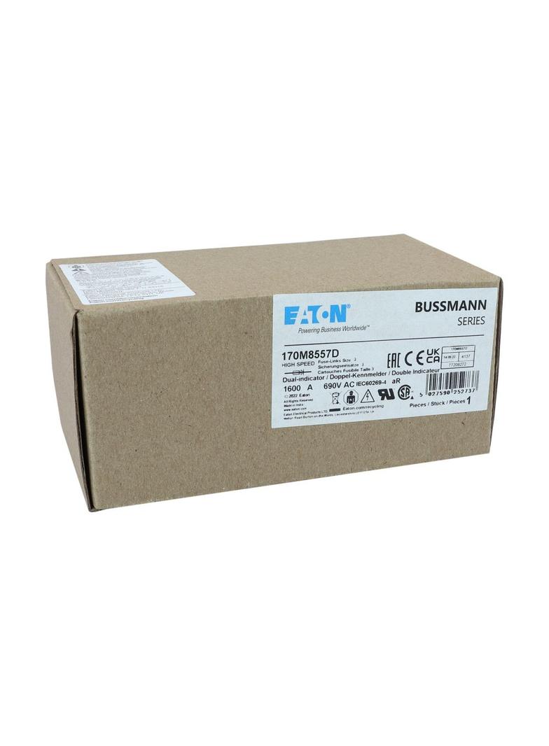 1600A 690V aR DIN 3 HSDNH FUSE Wkładka szybka 1600A AC 690V DIN 3 aR DIN IEC podwójny wskaź 170M8557