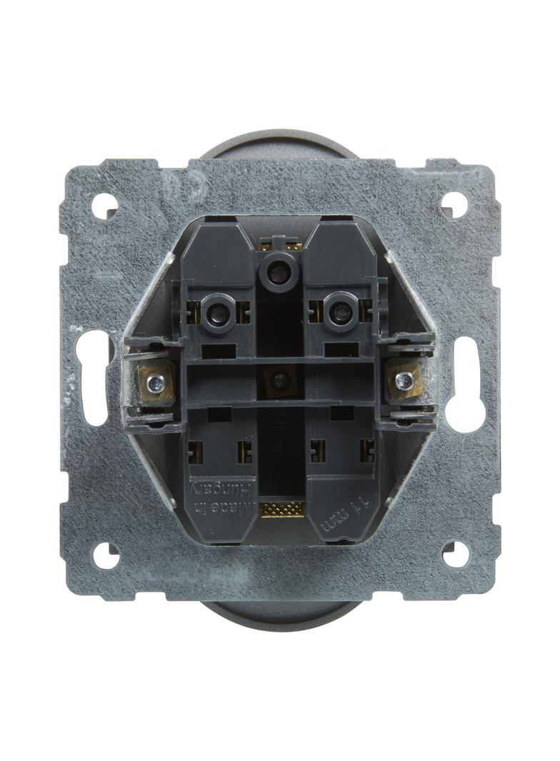 Suno Gniazdo Podwójne Z Uziemieniem 2x2P+Z 16A 250 V Zaciski Śrubowe Możliwość Montażu W Ramkach Wielkorotynych Aluminium 721391 LEGRAND