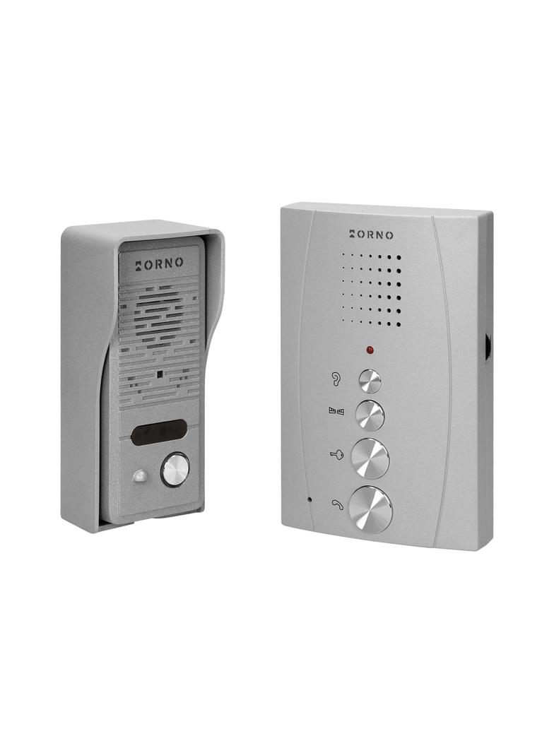 Zestaw domofonowy jednorodzinny bezsłuchawkowy szary ELUVIO OR-DOM-RE-914/G ORNO