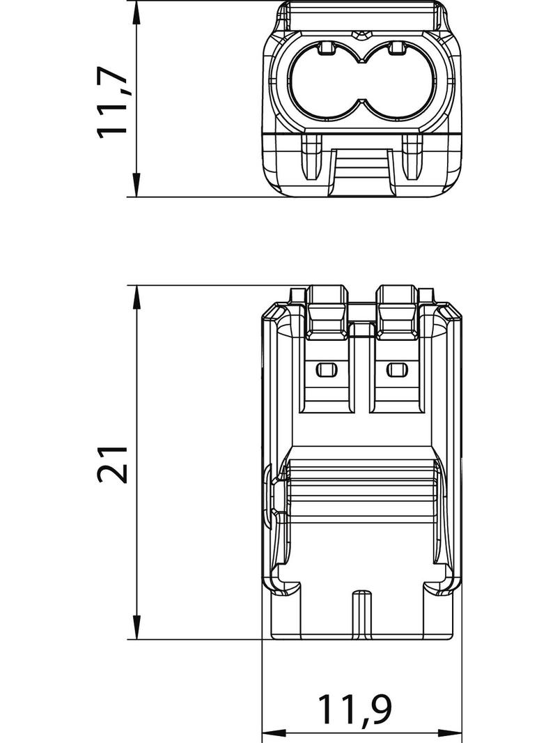 61 225 FL, szybkozłączka 2-biegunowa