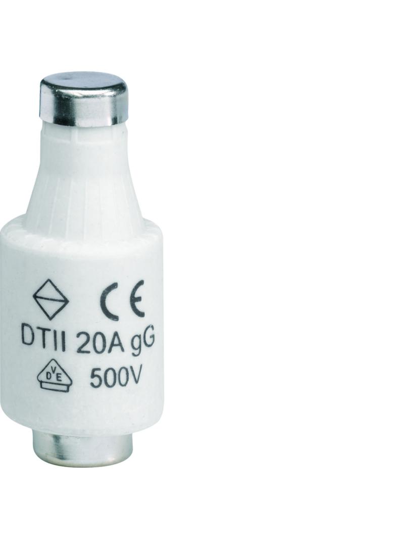 Wkładka bezpiecznikowa DTII/E27 wyk.zwłoczne gG (Bi-Wtz) 20A 500VAC LE2720 HAGER
