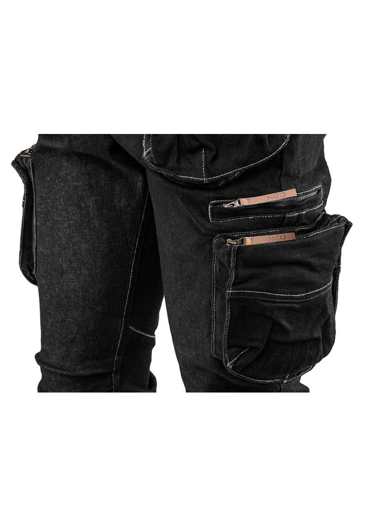 Spodnie robocze 5-kieszeniowe DENIM, czarne, rozmiar L
