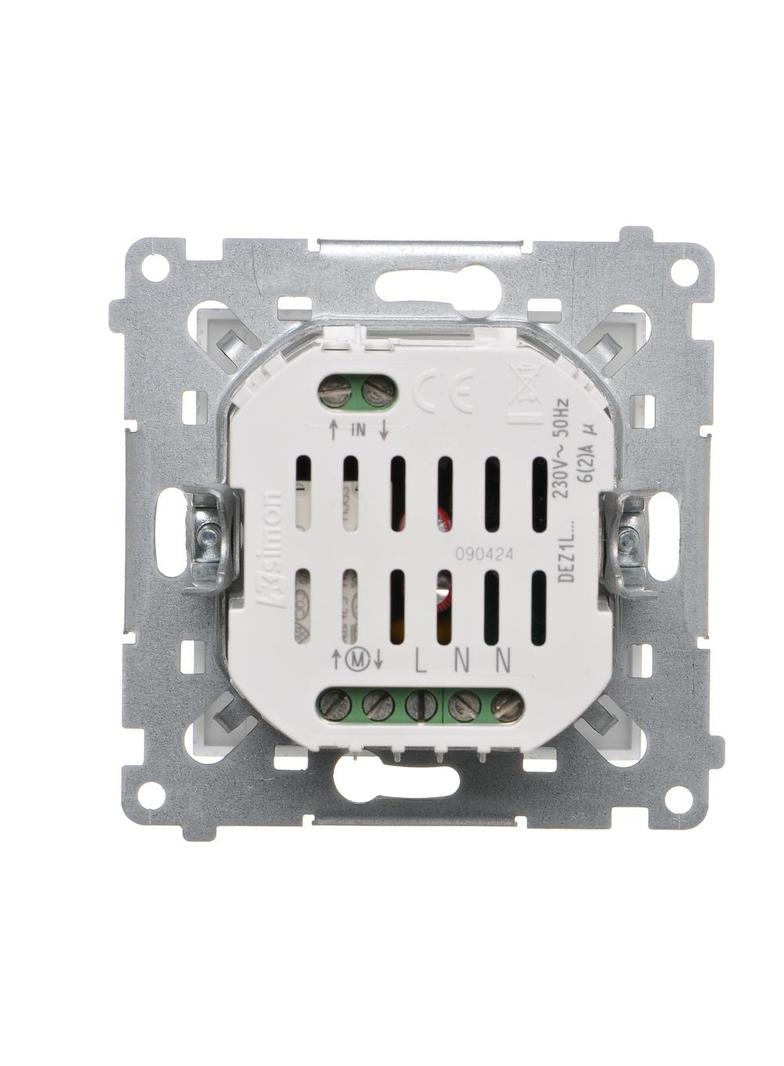 Simon 54 Lokalny sterownik roletowy z automatyczną kalibracją i programowalną pozycją ulubioną srebr