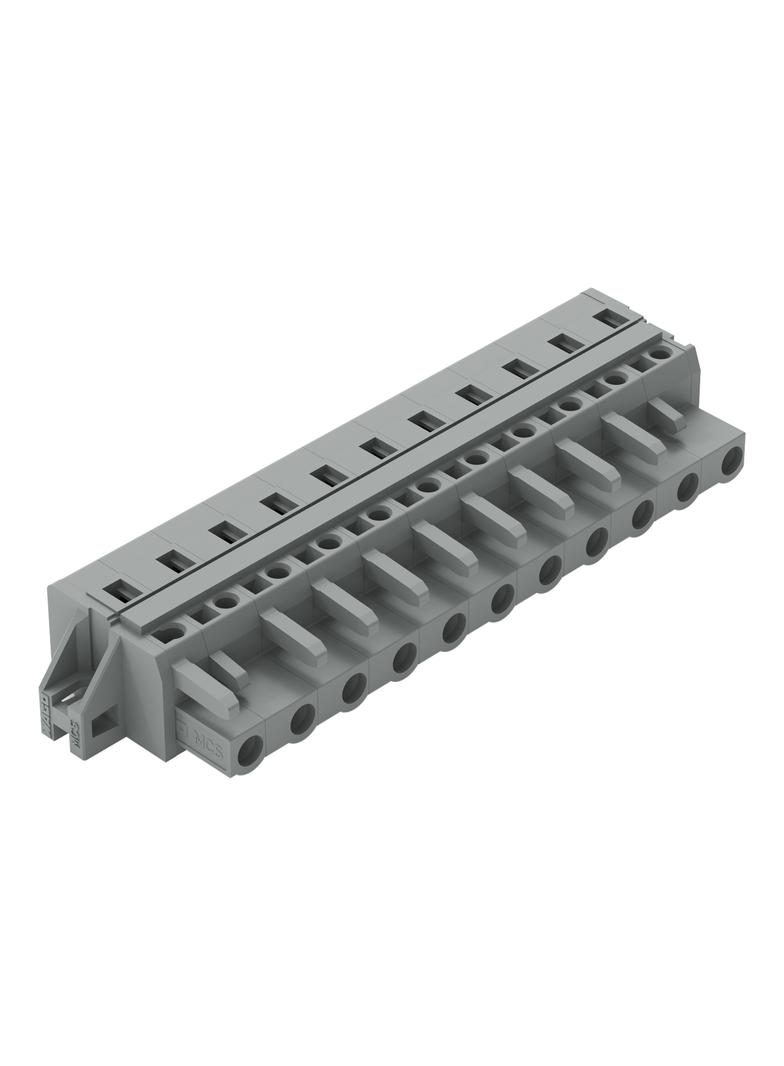 MCS-MIDI Classic gniazdo 11-bieg. szare raster 7,5 mm /10szt./ WAGO