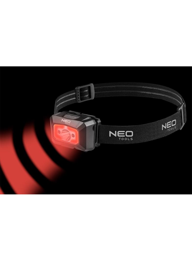 Latarka czołowa akumulatorowa USB 250 lm COB LED + czujnik ruchu