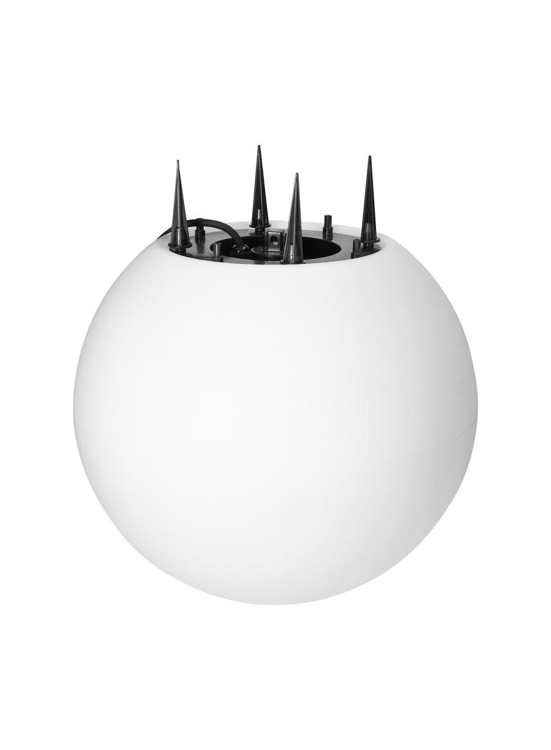 Lampa kula ogrodowa 38cm biała E27 wbijana zewnętrzna IP65 AD-OP-6587WE27ZM ORNO