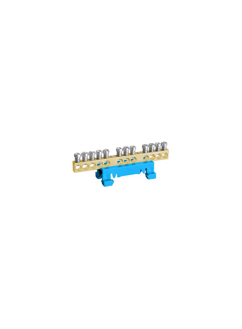 TBB 7x10 Listwa zaciskowa nieosłonięta plastikowy klips na szynę TH-35 niebieska 7x10mm2 103854 NOARK