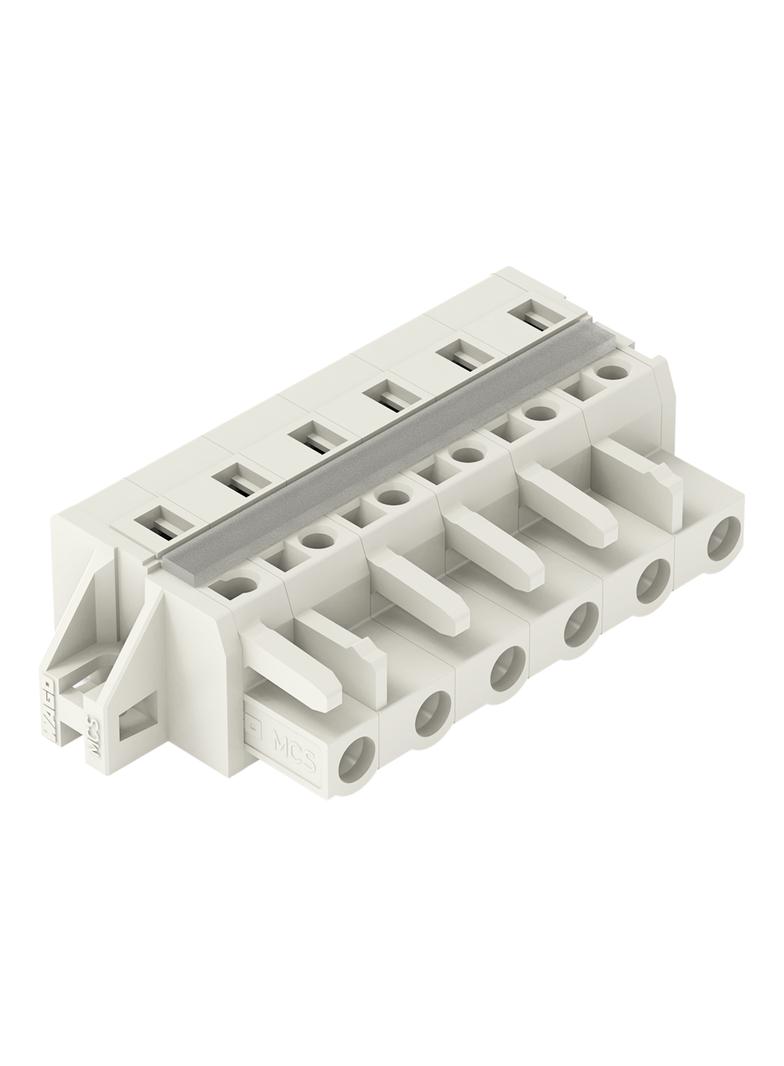 Gniazdo MCS‑MIDI Classic 6‑biegunowe jasnoszare raster 7,5mm 721‑206/027‑000 /25szt./ WAGO