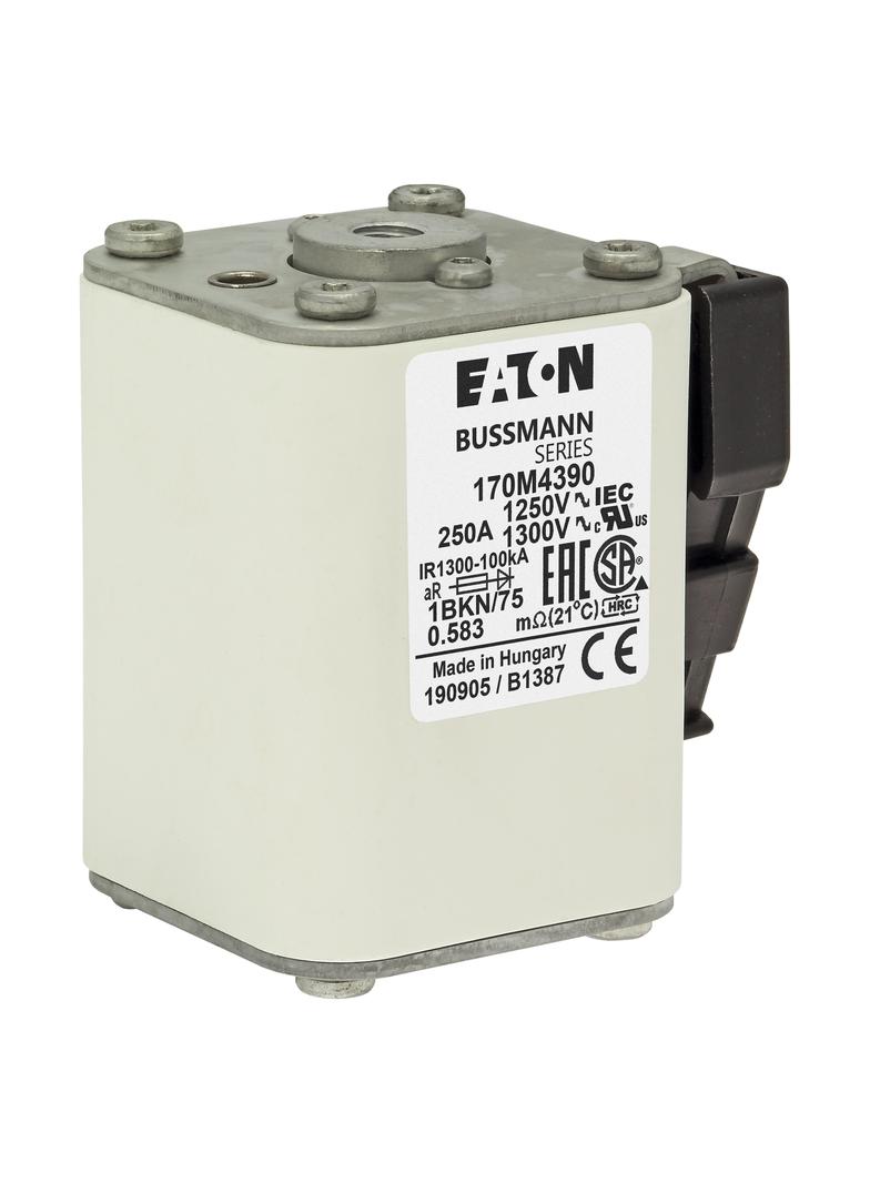 FUSE 250A 1250V 1BKN/75 AR CU Wkładka szybka 250A AC 1250V rozmiar 1 53x69x74 mm aR IEC UL 170M4390