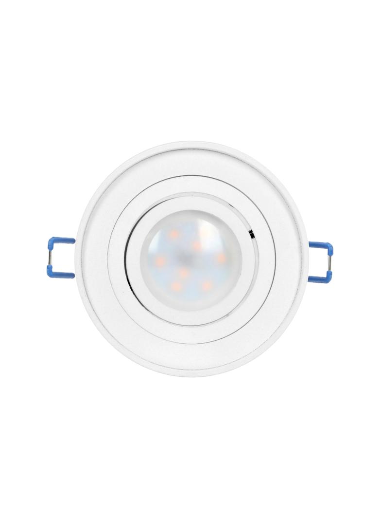 SORMUS R ramka dekoracyjna oprawy punktowej MR16/GU10 max 50W regulowana koło biała AD-OD-6169/W ORN