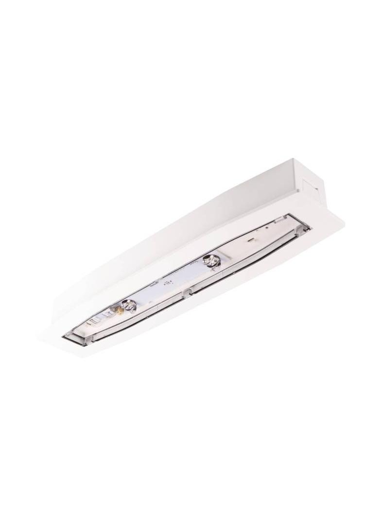 Oprawa sieciowo-awaryjna podtynkowa SUPREMA LED SCH 350 A 3H CT IP54 PT / soczewka korytarzowa do po