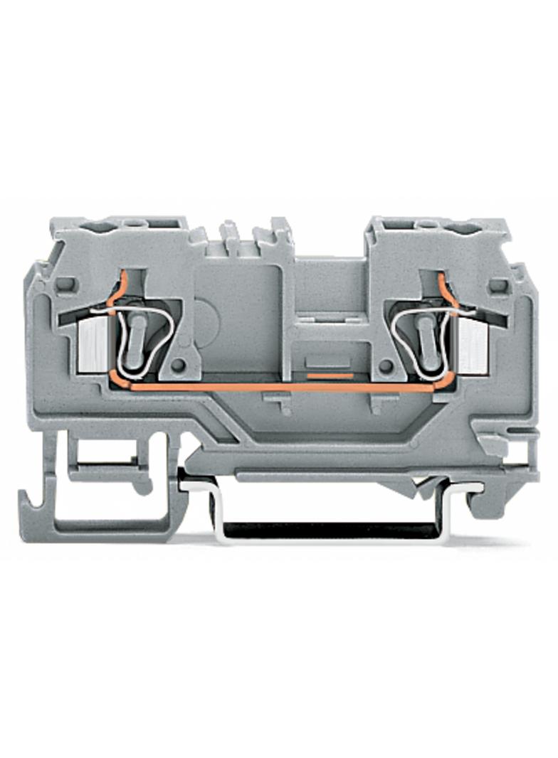 złączka 2-przewodowa 4 mm2 pomarańczowa