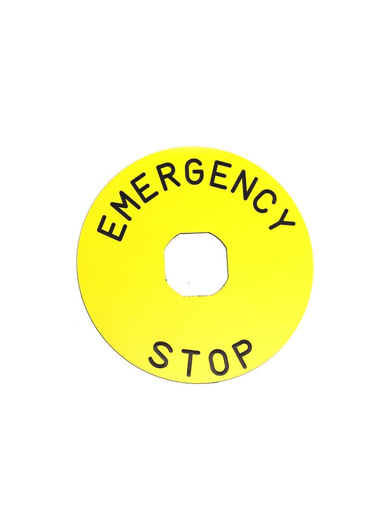 Tabliczka EMERGENCY 90mm