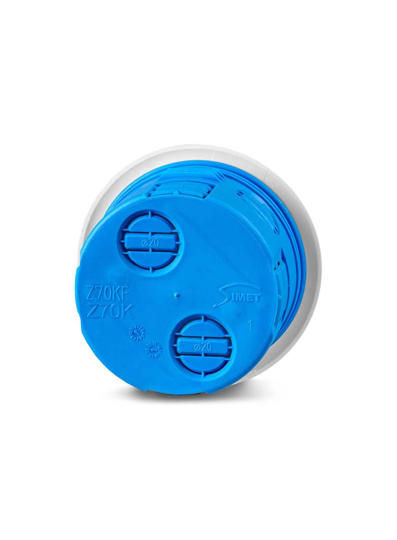 Z70K ,  Puszka podtynkowa O 70, płytka, niebieski