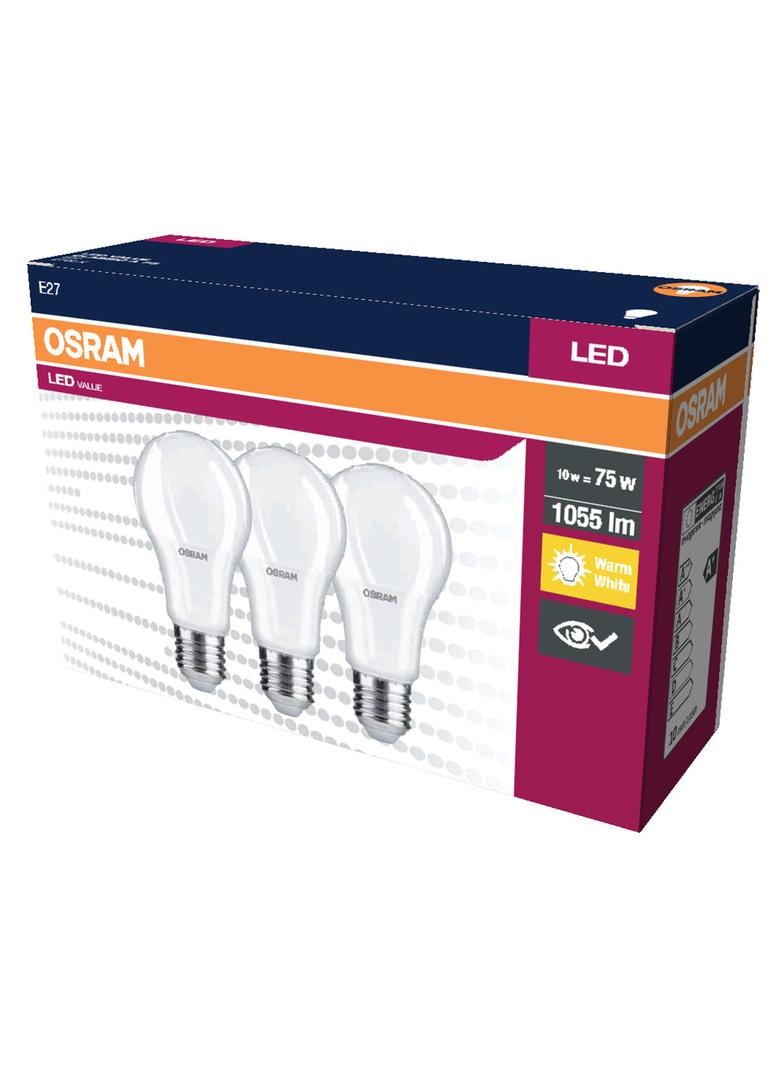 Lampa LED VALUE Classic A75 10W/827 230V plastik E27 FS3 OSRAM