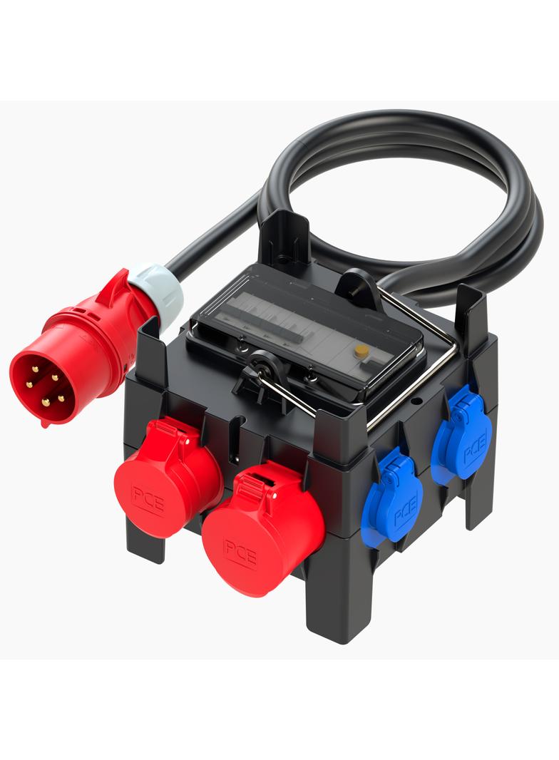 ROZDZIELNICA PRZENOŚNA Z TWORZYWA TYPU „NYSA” 8M Wejście 32/5+2M - wyjście 32/5 16/5xB16 3xGSxB16 FI