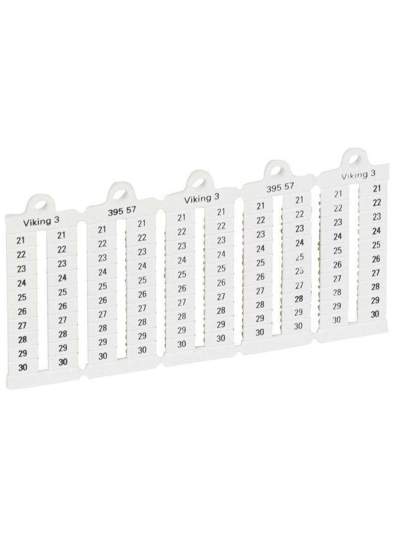PŁYTKI OZNACZNIKÓW SZEROKOŚĆ 5MM 21-30 PIONOWE (X1000), Legrand