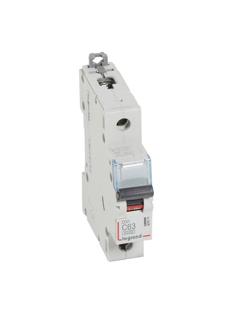 Wyłącznik Nadprądowy S 301 1P C63A 6kA DX3 407676 LEGRAND