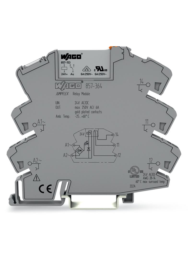 JUMPFLEX podstawka z przekaźnikiem 240V AC/DC 1p