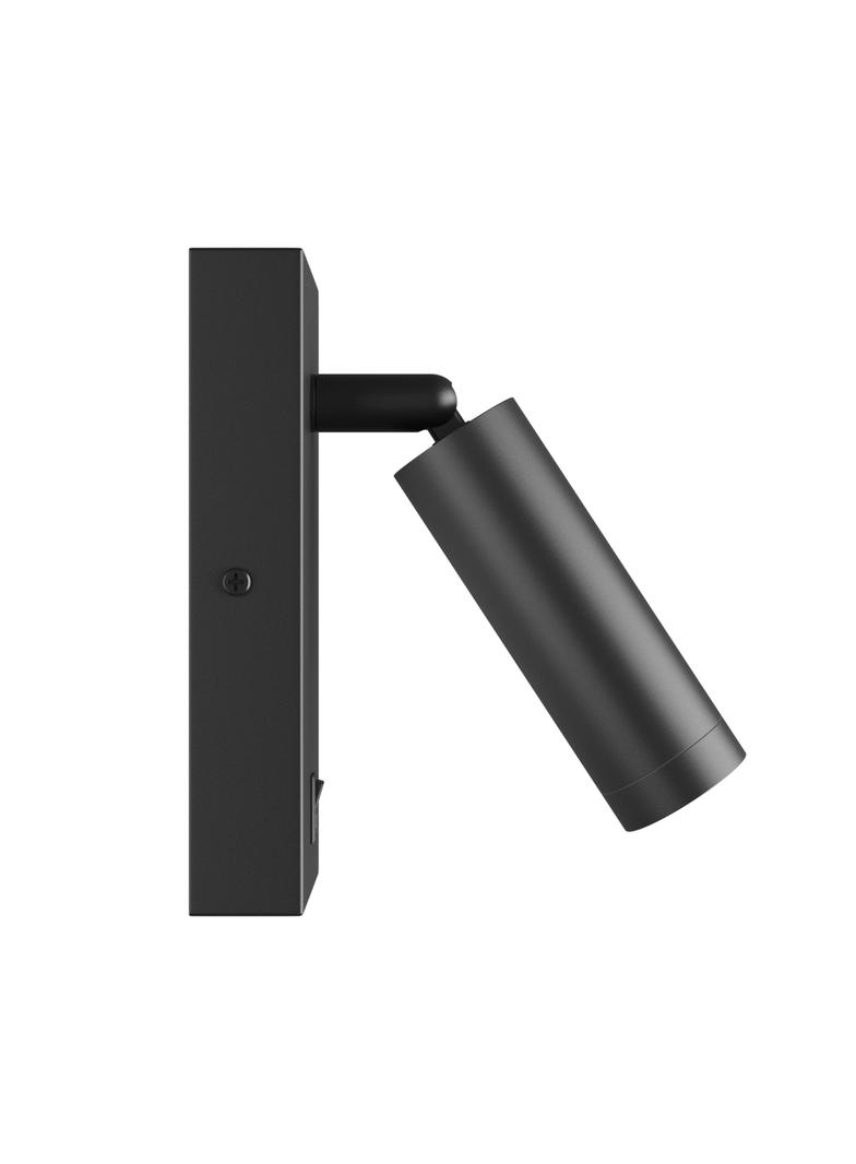 Kinkiet oprawa ścienna MADARA SLIM MR11 SWITCH KINKIET 230V IP20 38x95 CZARNY z włącznikiem Spectrum